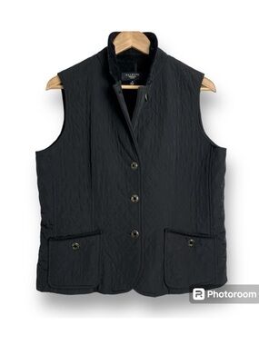 Talbots Equestrian Vest Black